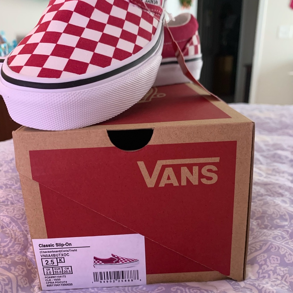 Brand new in box! Girls Vans Slip On Shoe
